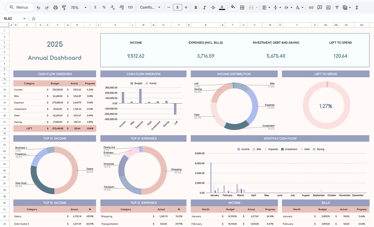 SMART SPREADSHEET TEMPLATES
