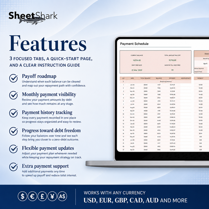 Debt Snowball Spreadsheet – spreadsheet template screenshot