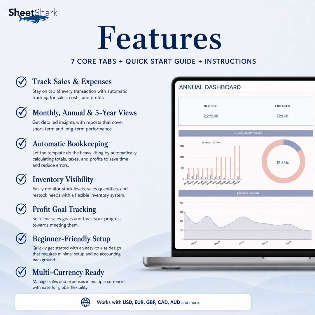 Etsy Seller Spreadsheet – spreadsheet template screenshot
