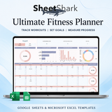 Fitness Planner Spreadsheet — Workout Tracker for Excel & Google Sheets