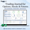 Trading Journal for Options, Stock & Futures – preview for Excel and Google Sheets