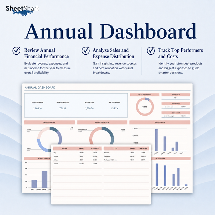Small Business Bookkeeping Spreadsheet – Google Sheets compatible template