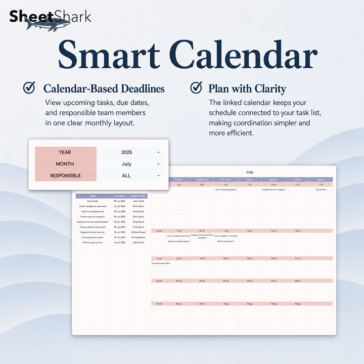 Task Tracker Spreadsheet – Excel spreadsheet template preview