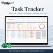 Task Tracker Spreadsheet – preview for Excel and Google Sheets
